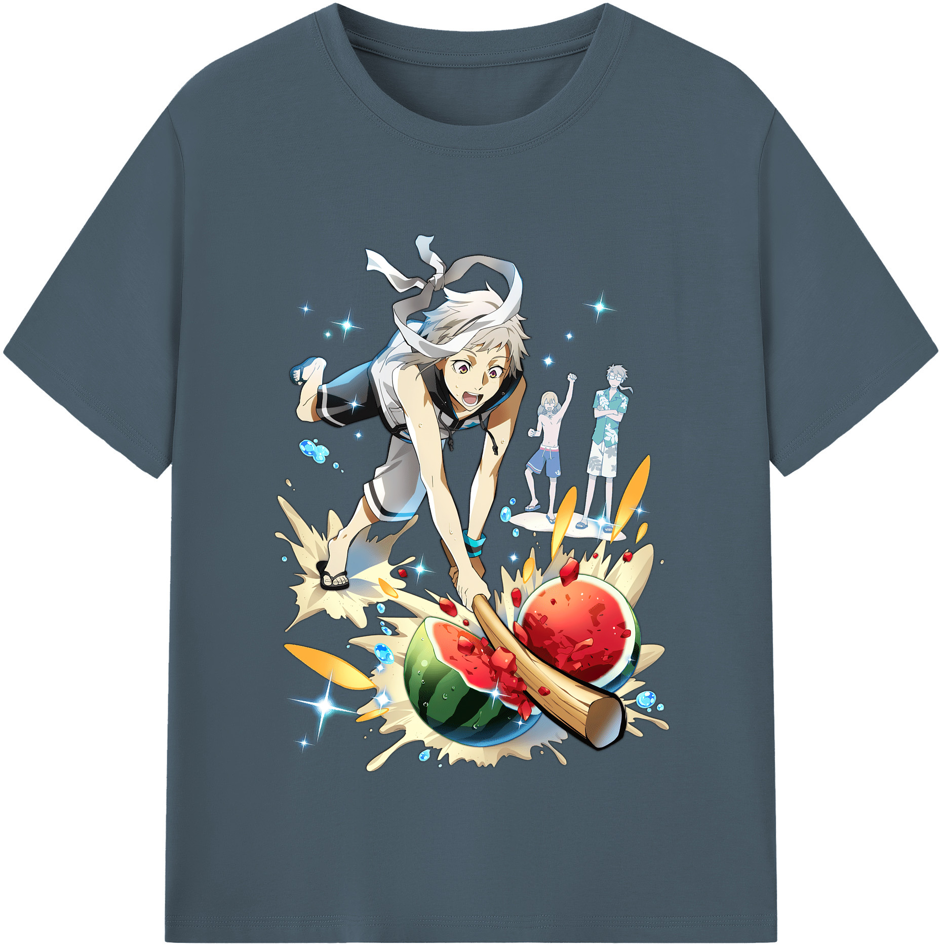 （画像用） 文豪ストレイドッグス Bungo Stray Dogs 綿100％半袖Tシャツ（フロントプリント）